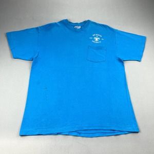 Vintage Boys Scouts of America T-Shirt Adult Medium Blue California BOSA USA 90s